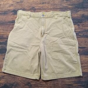 Carhartt Relaxed Fit Men's Canvas Shorts Size 38 Tan 102514-918